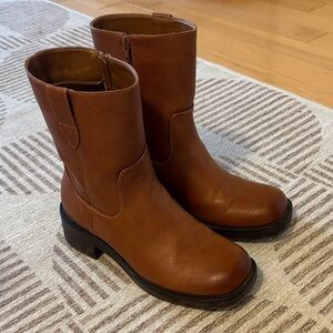 Cognac Ankle Boots